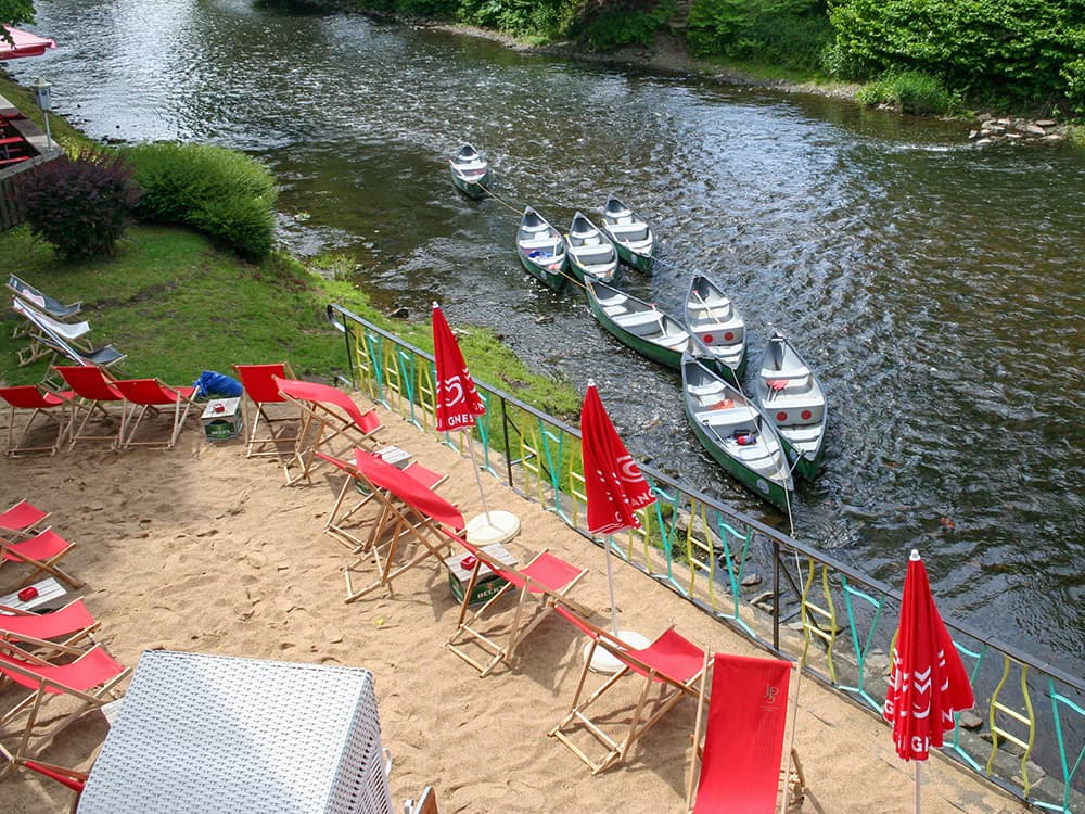 Die Wupper am Strandcafe